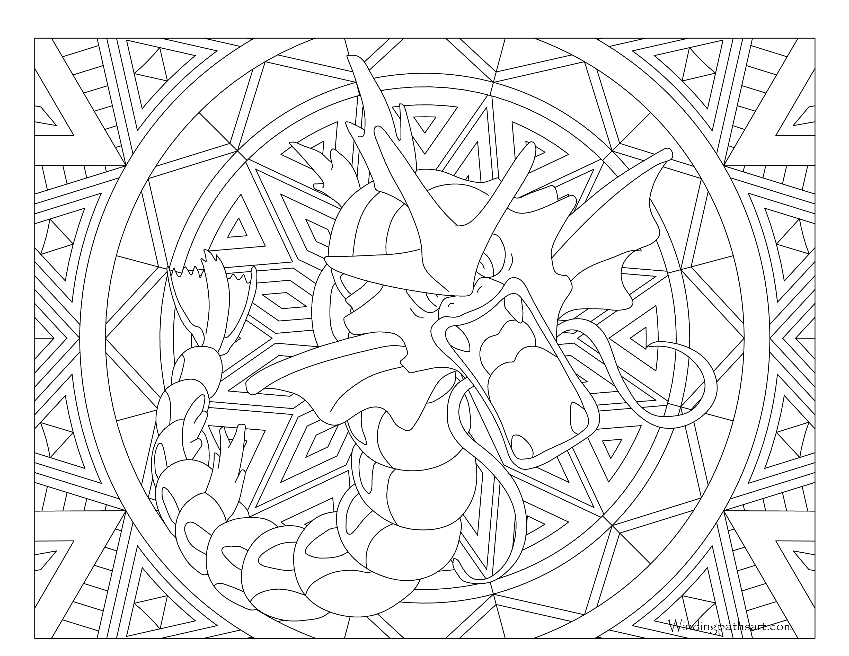 Featured image of post Pokemon Gyarados Coloring Page Once it begins to rampage a gyarados will burn everything down even in a harsh storm