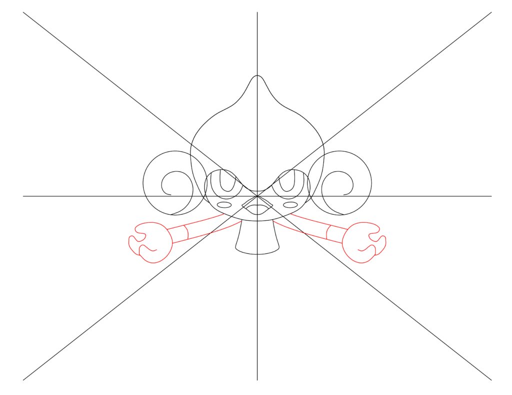 how to draw meditite step 7