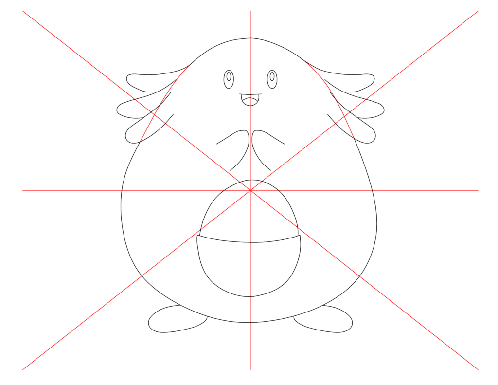 How to draw Pokemon Chansey Step 9