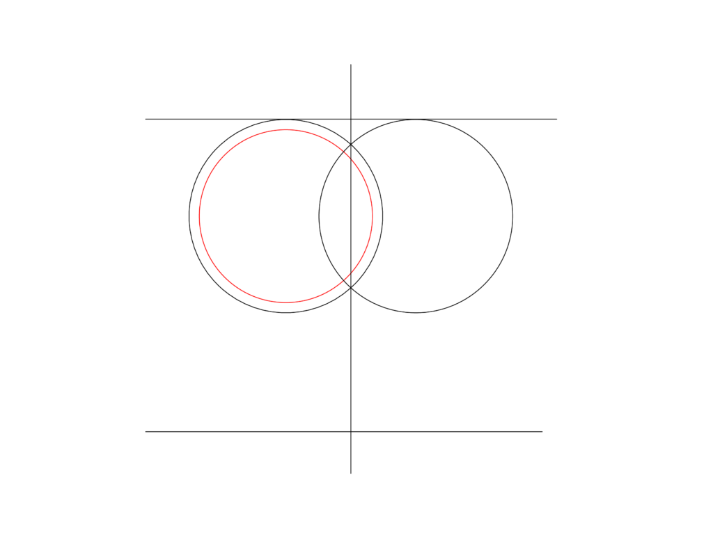 How to draw a trinity celtic knot Level 1 step 4