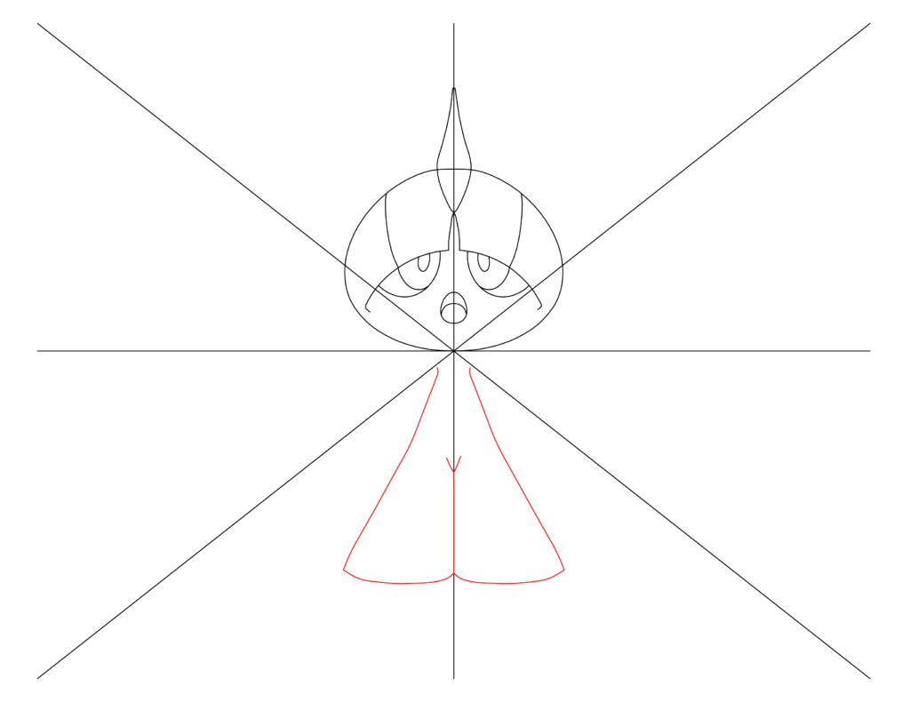 How to draw Pokemon Ralts Step 7