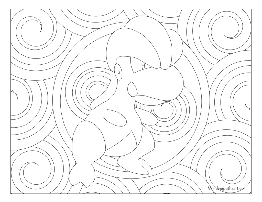 Adult Pokemon Coloring Page Bagon #371