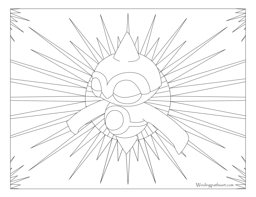 Adult Pokemon Coloring Page Baltoy #343