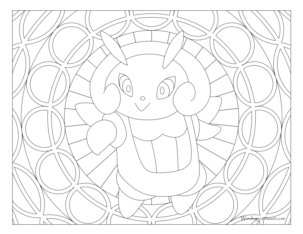 Adult Pokemon Coloring Page Illumise #314