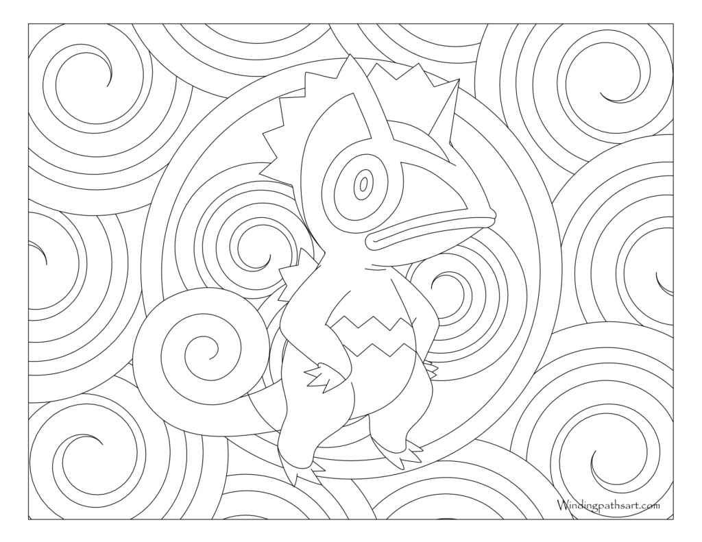 Adult Pokemon Coloring Page Kecleon #352