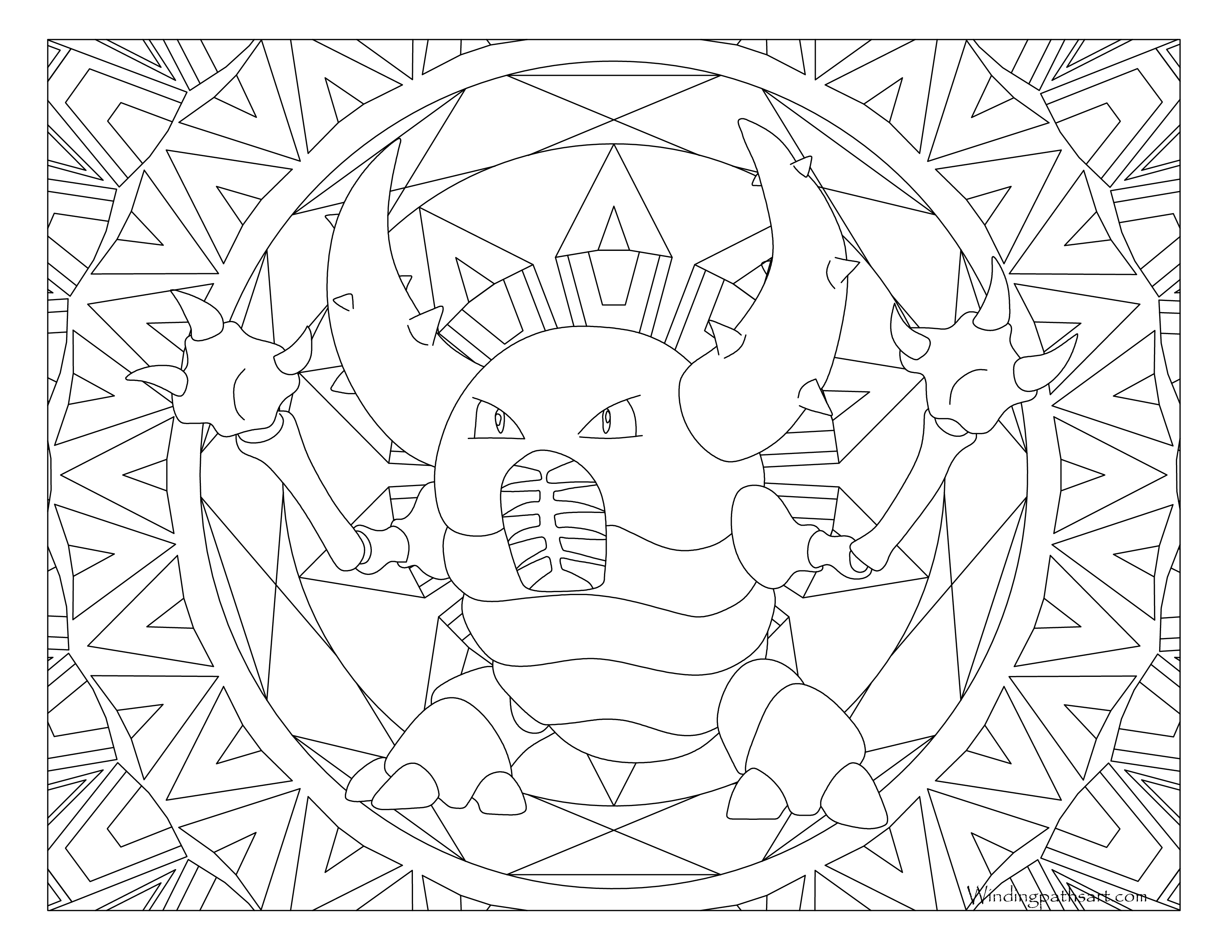 #127 Pinsir Pokemon Coloring Page · Windingpathsart.com