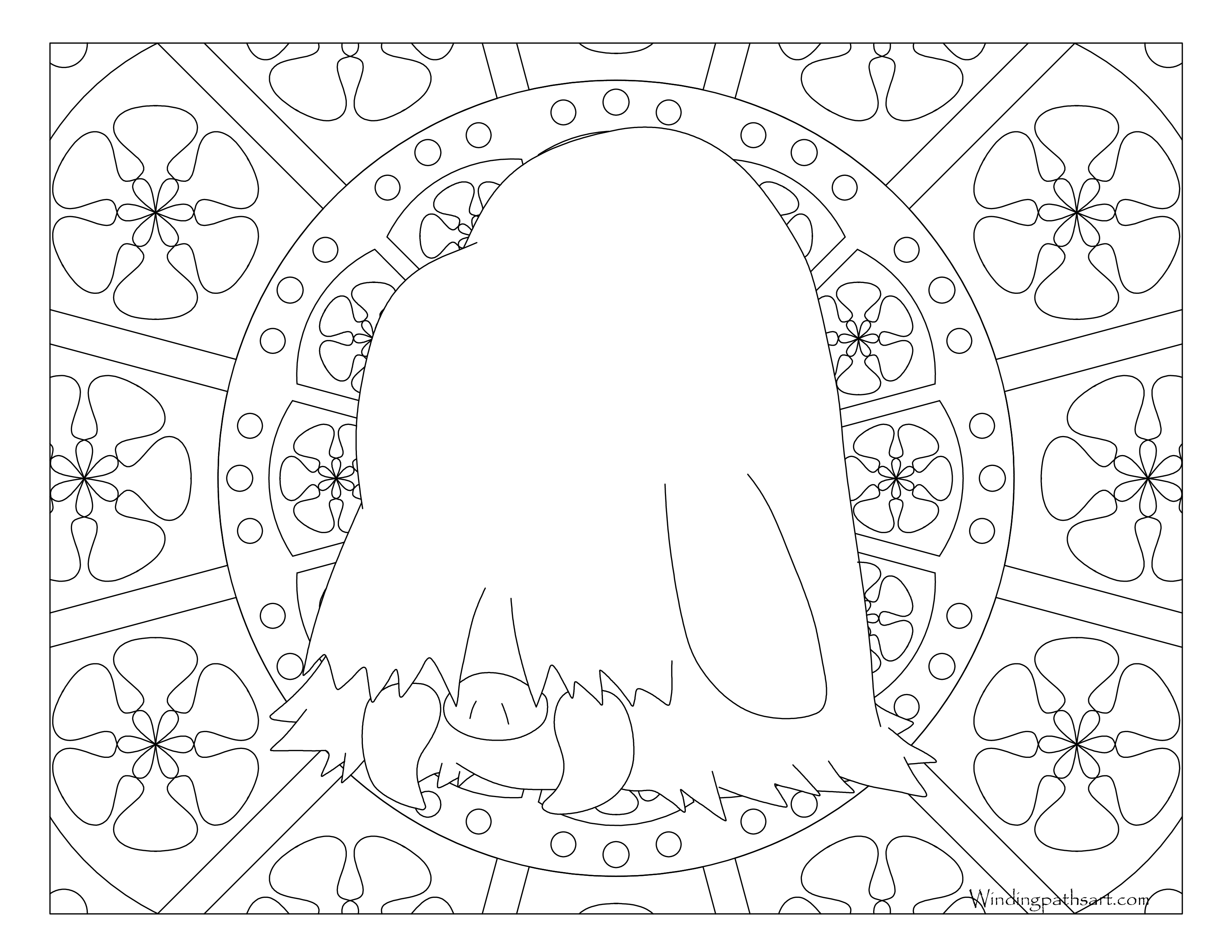 #221 Piloswine Pokemon Coloring Page · Windingpathsart.com