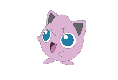 Draw Pokémon Jigglypuff done and colored
