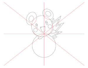 how to draw Azurill step 9 · Windingpathsart.com