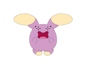 how to draw Pokémon Whismur done and colored