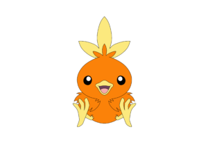 how to draw Pokémon torchic done and colored