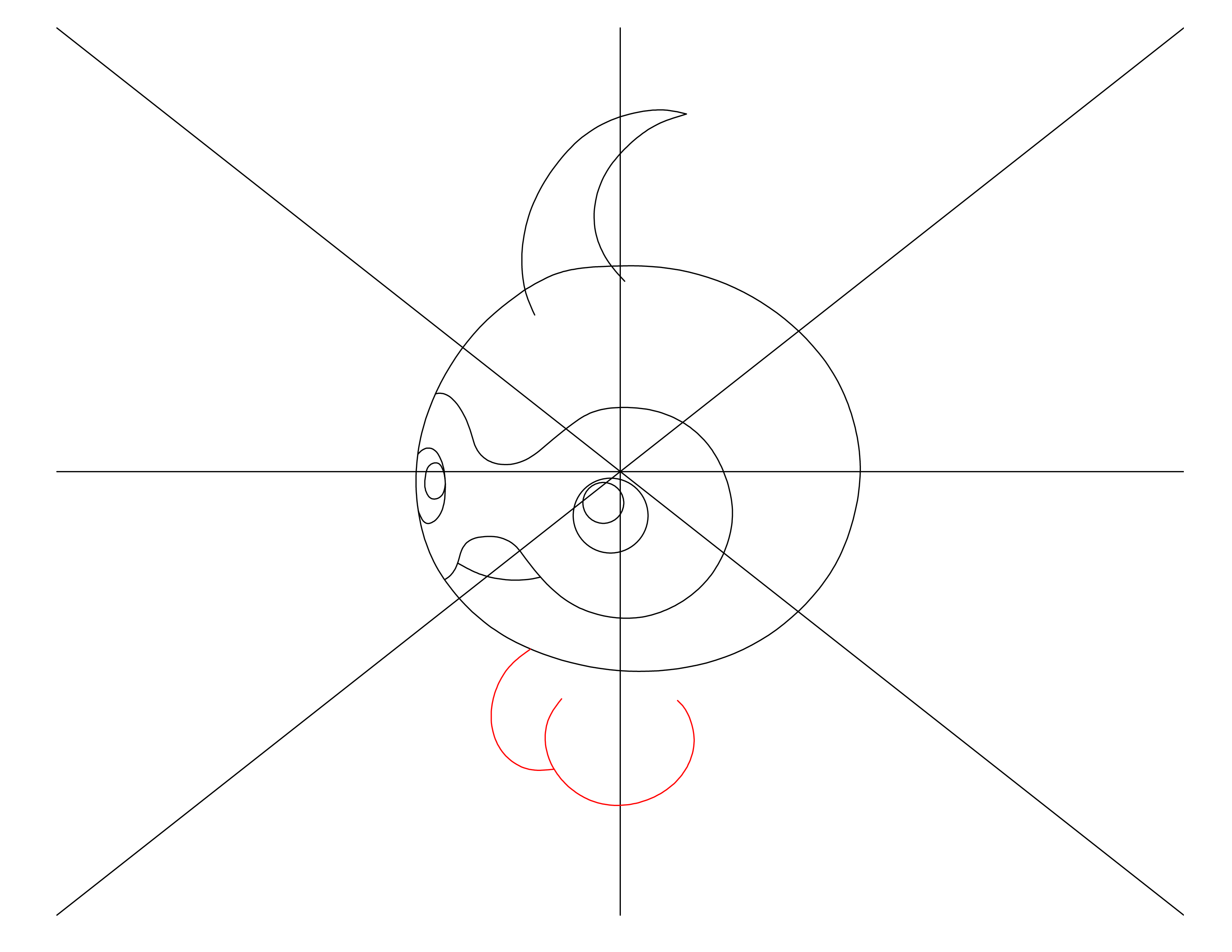 How to draw Pokemon Castform Step 7 · Windingpathsart.com
