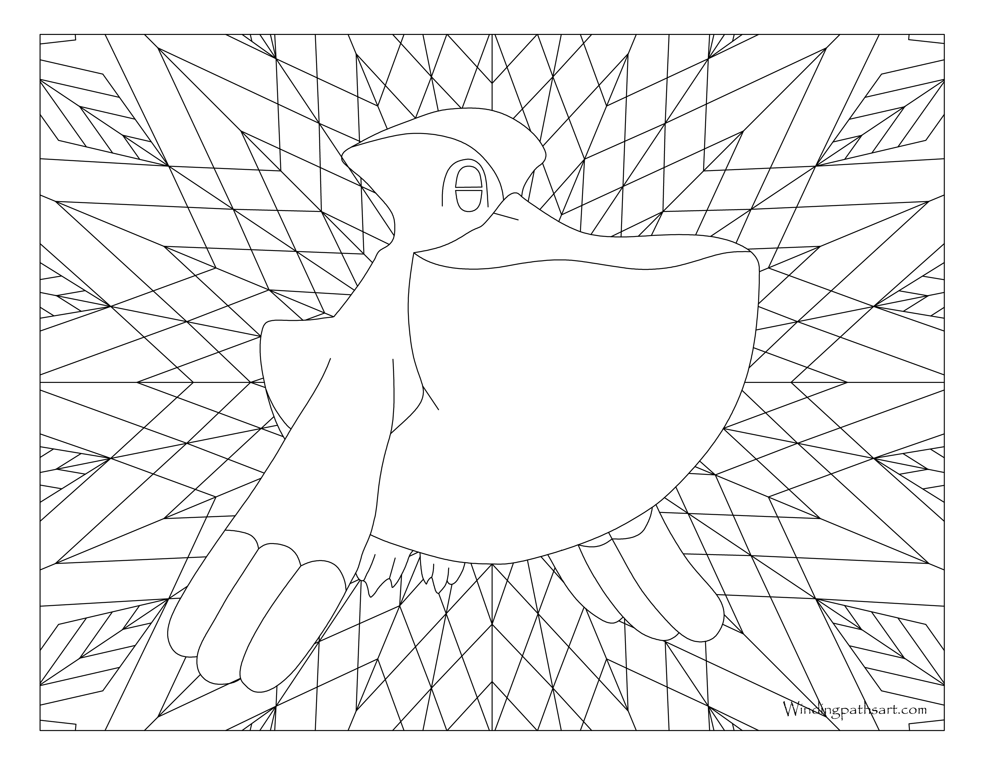 #279 Pelipper Pokemon Coloring Page · Windingpathsart.com