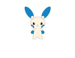 How to draw Pokemon Minun done and colored