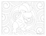 Adult Pokemon Coloring Page Bagon #371