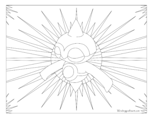 Adult Pokemon Coloring Page Baltoy #343