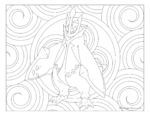 Adult Pokemon Coloring Page Empoleon #395