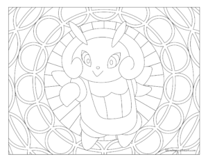 Adult Pokemon Coloring Page Illumise #314