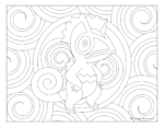 Adult Pokemon Coloring Page Kecleon #352