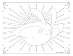 Adult Pokemon Coloring Page Mantyke #458