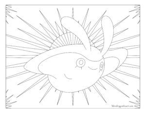 Adult Pokemon Coloring Page Mantyke #458