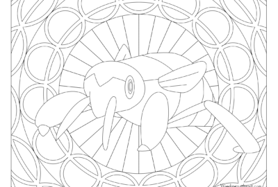 Adult Pokemon Coloring Page Nincada #290