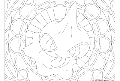 Adult Pokemon Coloring Page Shuppet #353