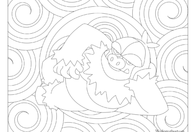 Adult Pokemon Coloring Page Slaking #289