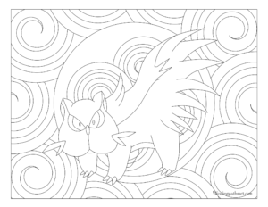 Adult Pokemon Coloring Page Stunky #434