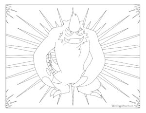 Adult Pokemon Coloring Page Vigoroth #288