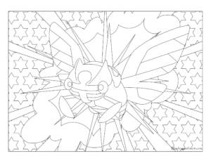 #291 Ninjask Pokemon Coloring Page