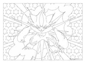807-Zeraora-Pokemon-Coloring-Page